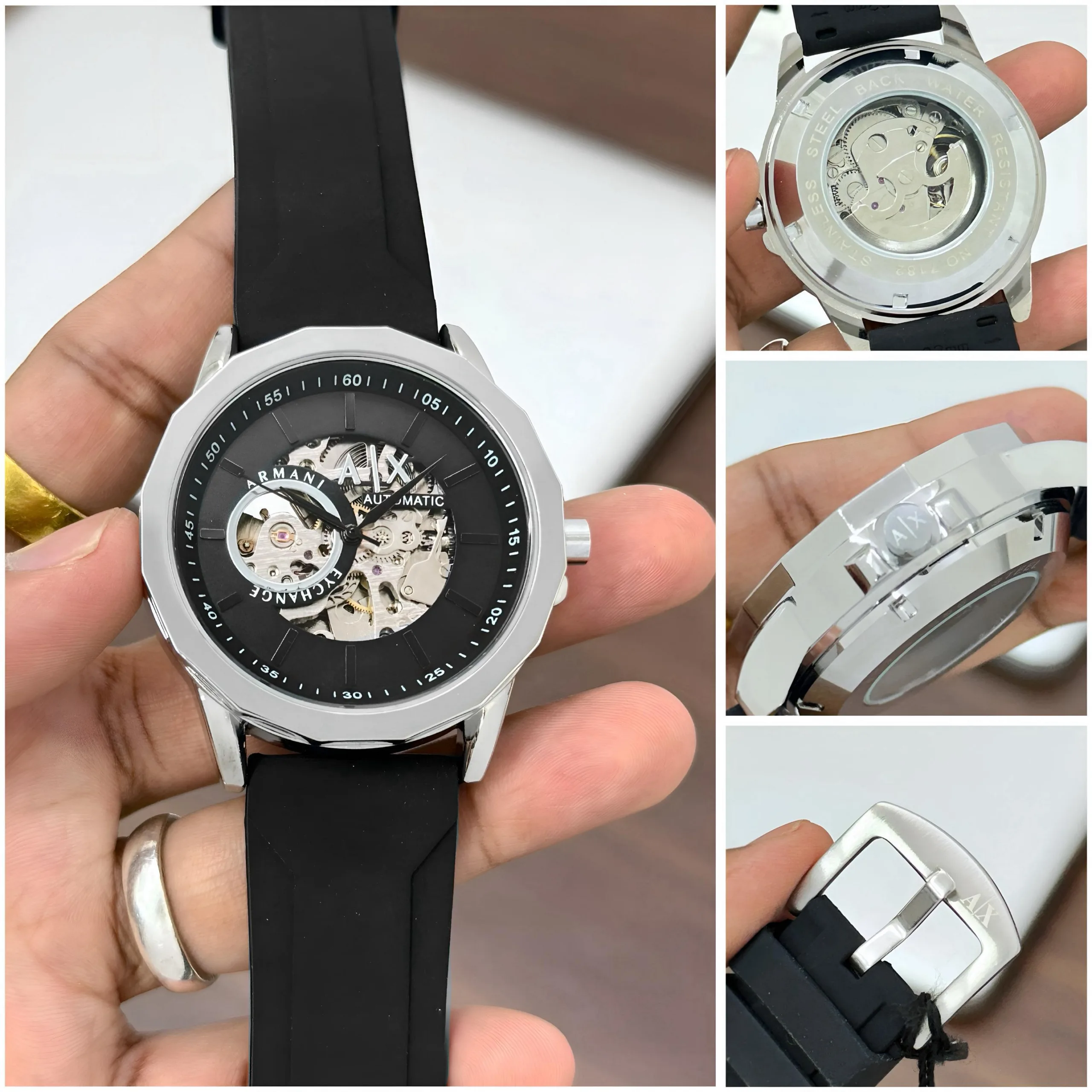first copy watches Armani Exchange AX Automatic Skeleton Premium Watch Store Armani Exchange AX Automatic Skeleton