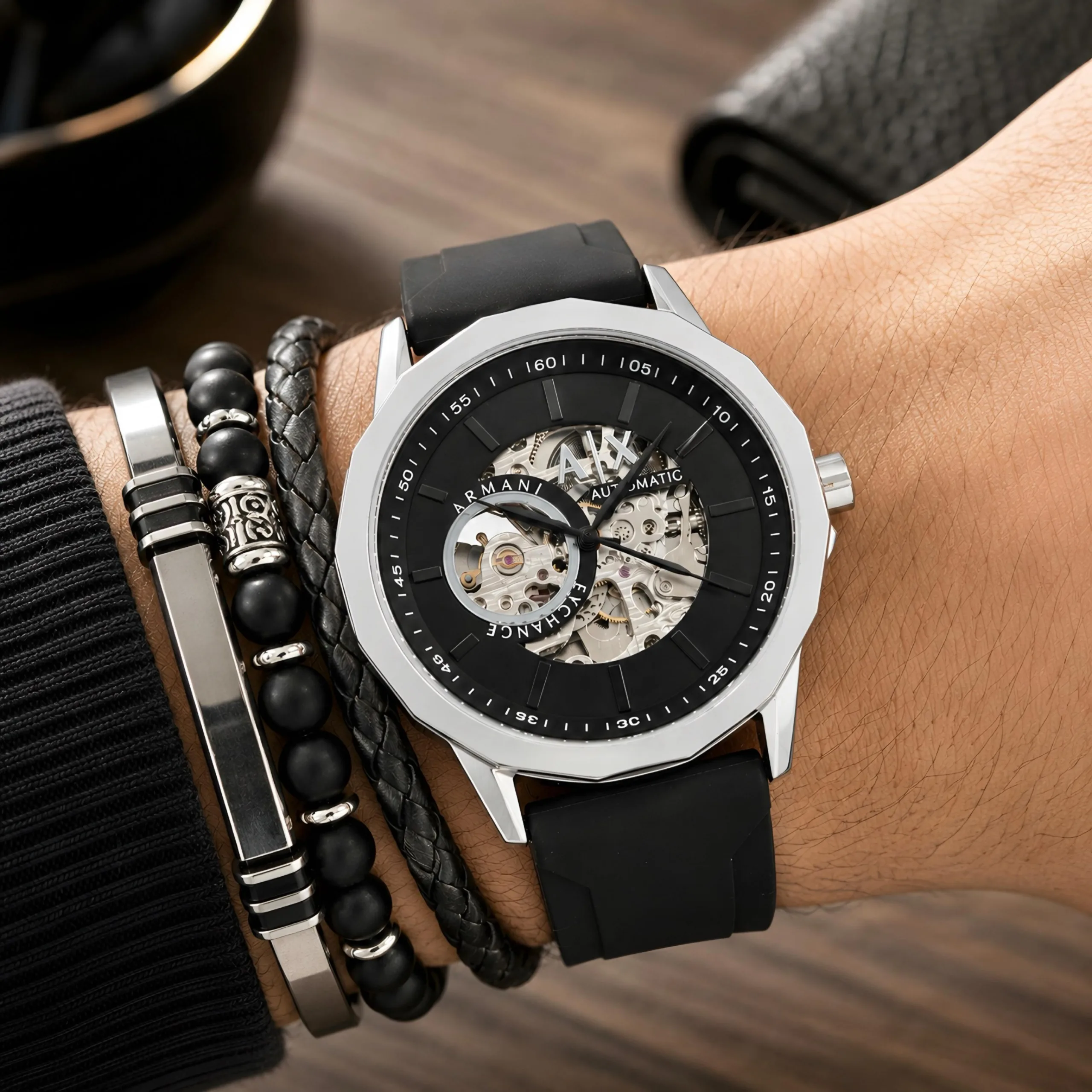 first copy watches Armani Exchange AX Automatic Skeleton Premium Watch Store Armani Exchange AX Automatic Skeleton