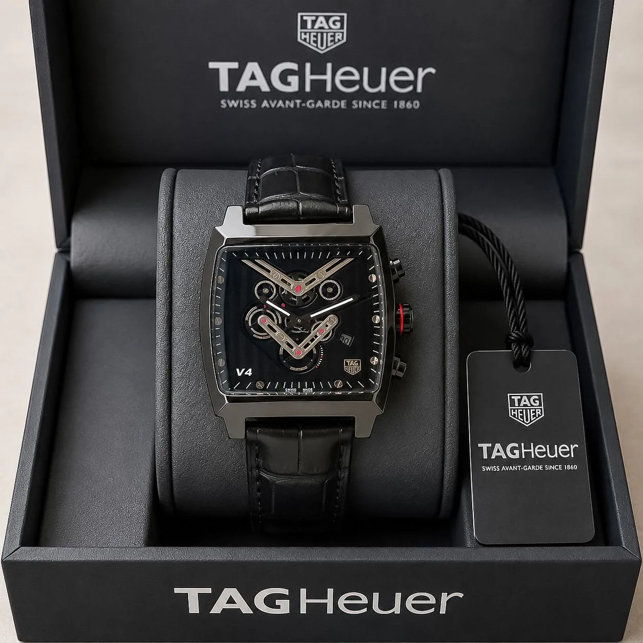 first copy watches TAG Heuer V4 Black Chronograph Premium Watch Store men TAG Heuer V4 Black Chronograph