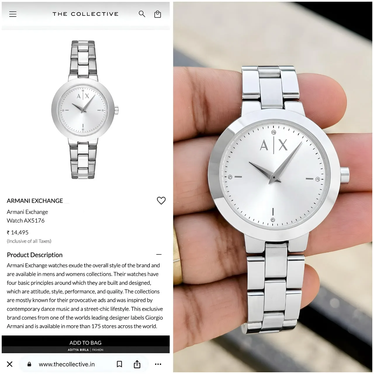first copy watches Armani Exchange AX5176 Premium Watch Store Armani Exchange AX5176 1