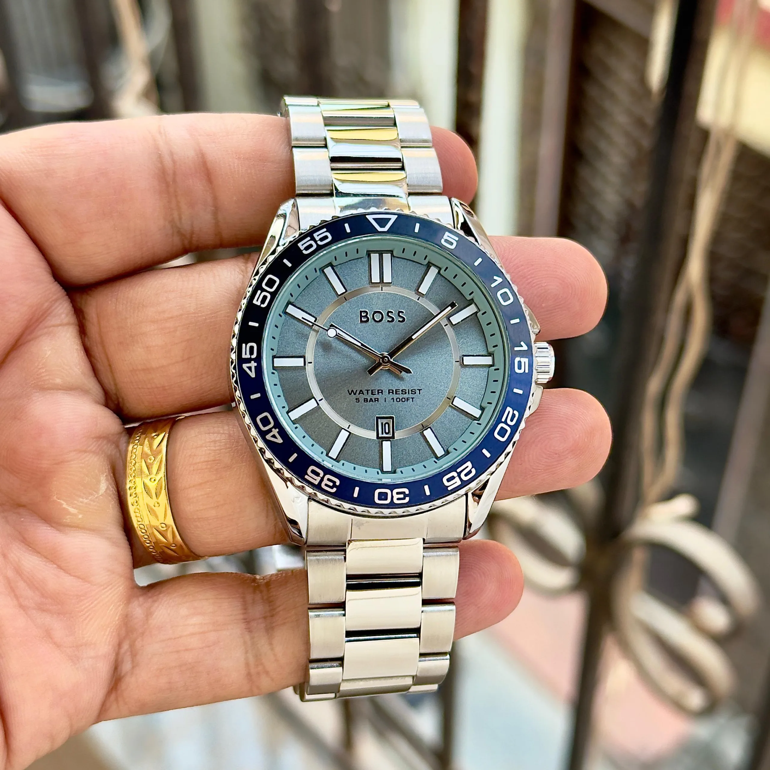 first copy watches BOSS Runner 3H Ice Blue Dial Premium Watch Store BOSS Runner 3H Ice Blue Dial