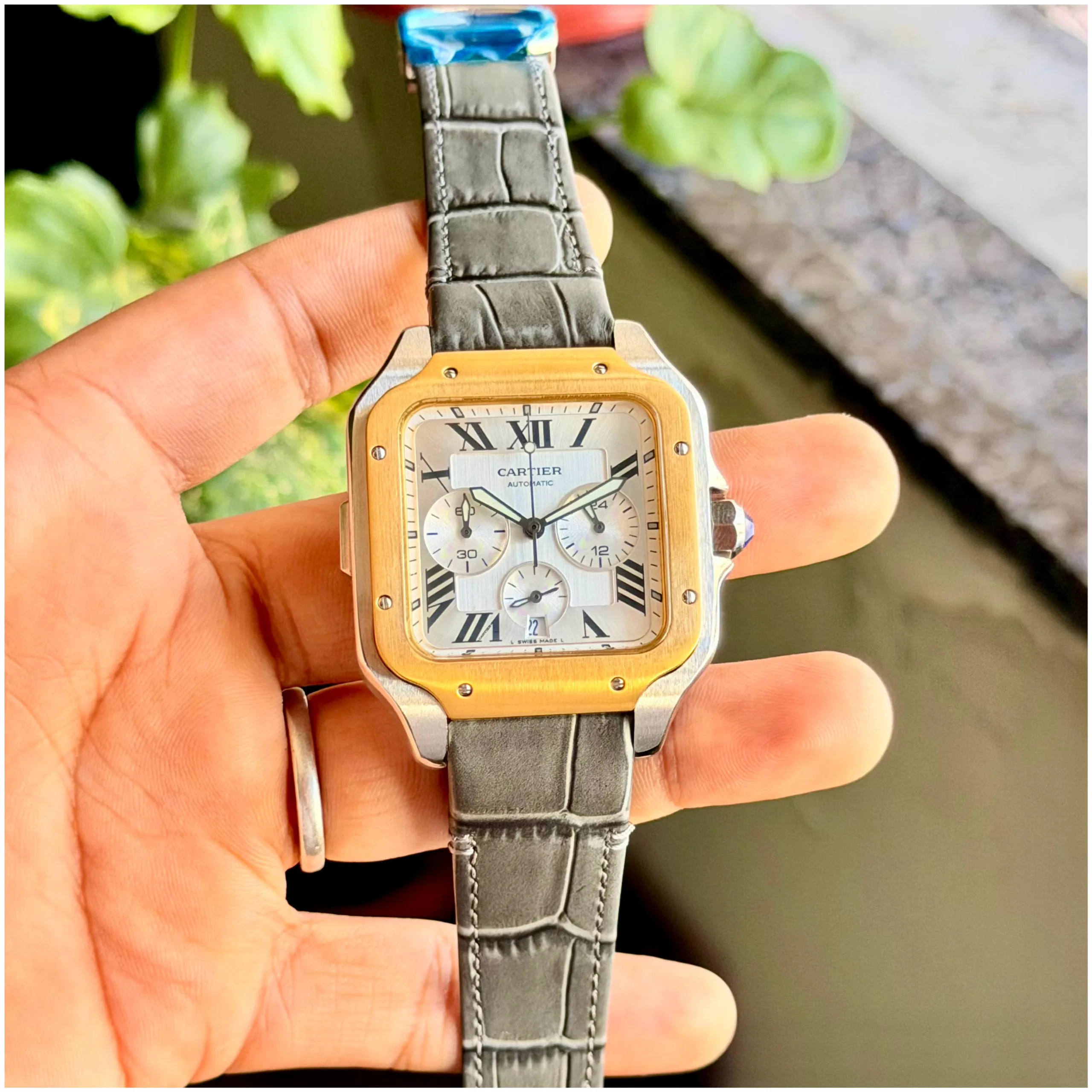 first copy watches Cartier Santos de Cartier Semi ETA Chronograph Premium Watch Store Cartier Santos de Cartier Chronograph