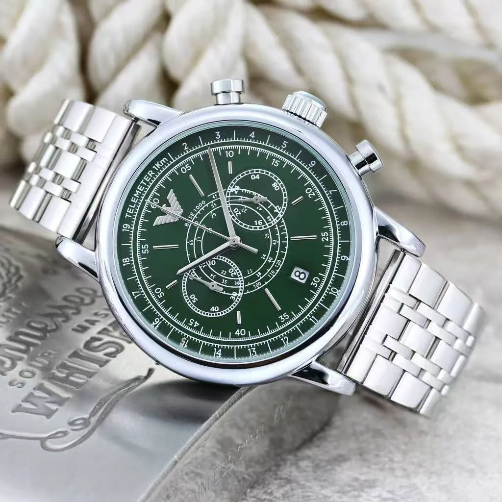 first copy watches Emporio Armani Classic Chronograph Green Dial Premium Watch Store Emporio Armani Classic Chronograph Green Dial