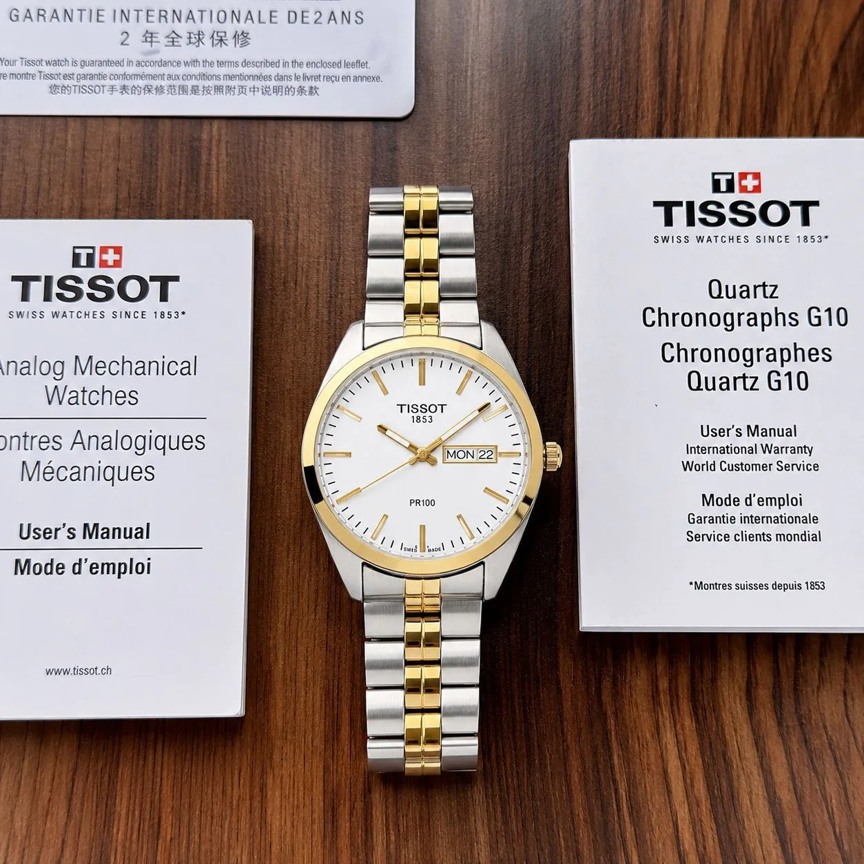 first copy watches Tissot PR100 Gold Day & Date Premium Watch Store Tissot PR100 Gold Day & Date