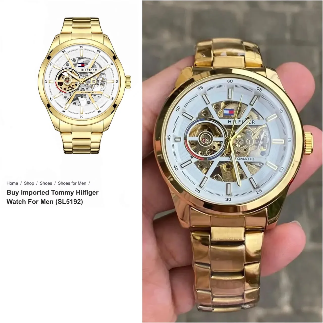 first copy watches Tommy Hilfiger Modern Gold Automatic Premium Watch Store first copy Tommy Hilfiger Modern Gold Automatic