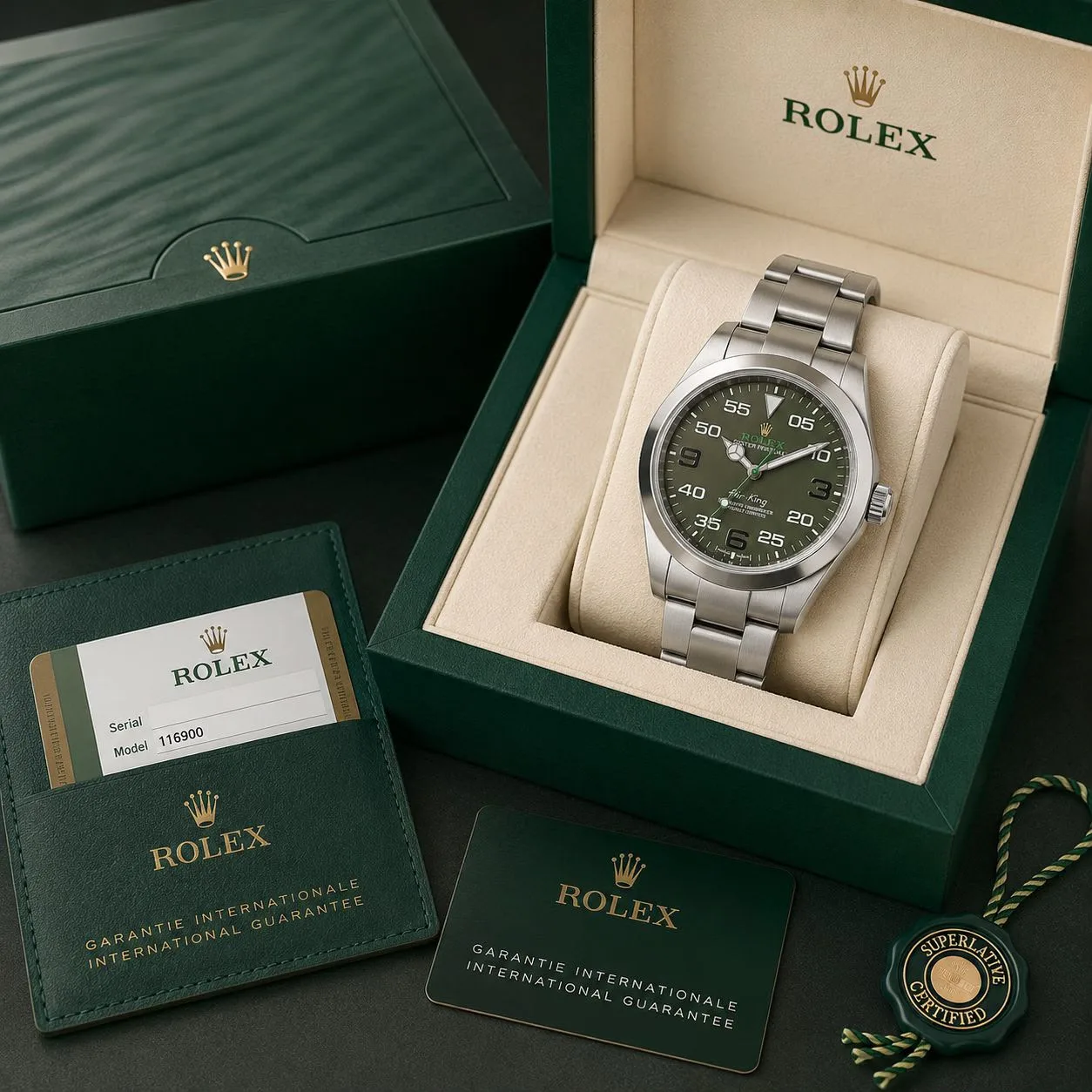 first copy watches Rolex Air-King Olive Green Aviation-Inspired Dial Premium Watch Store Rolex Air-King Olive Green Aviation-Inspired Dial