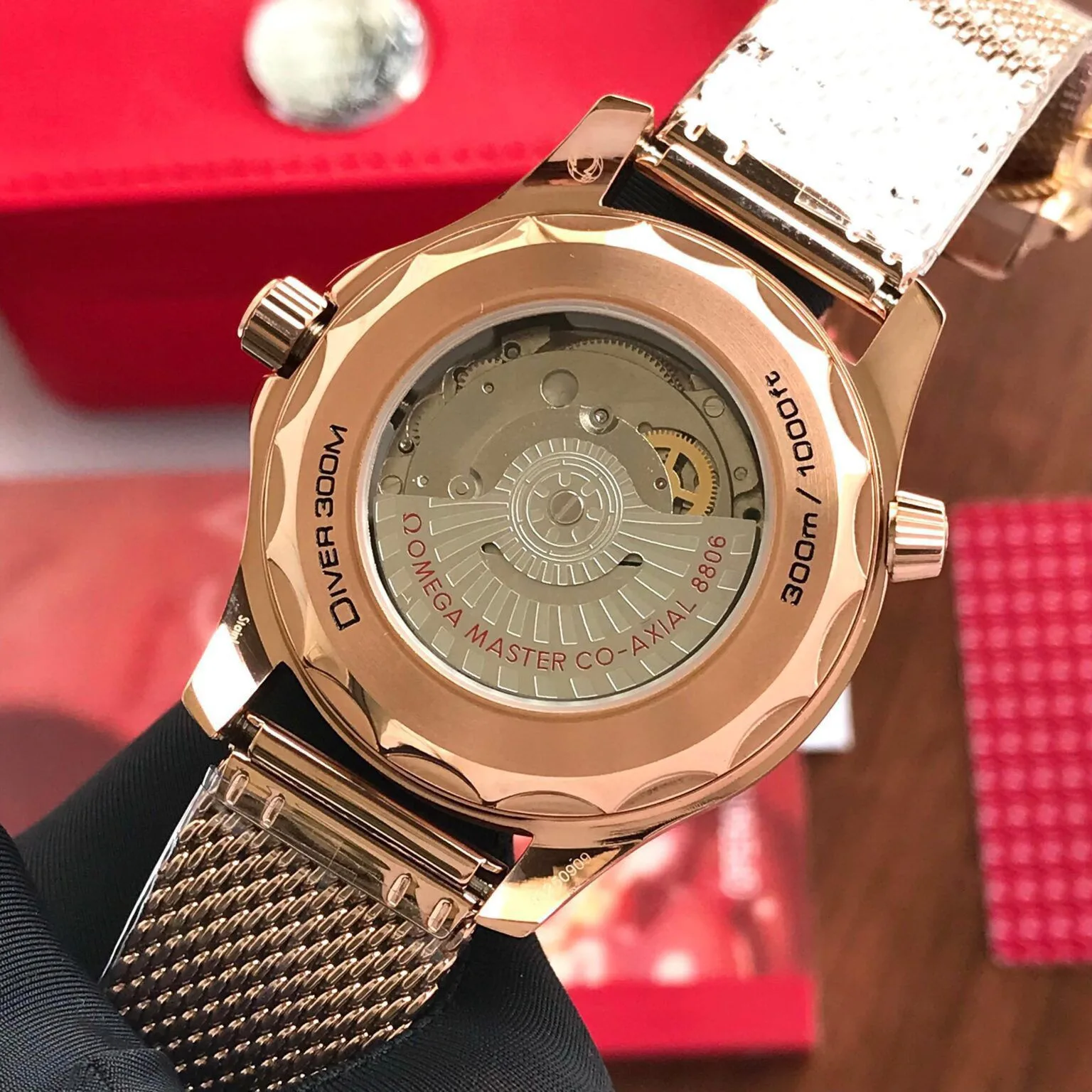 first copy watches Omega Seamaster Diver 300M Automatic Rosegold Premium Watch Store Omega Seamaster Diver 300M Automatic