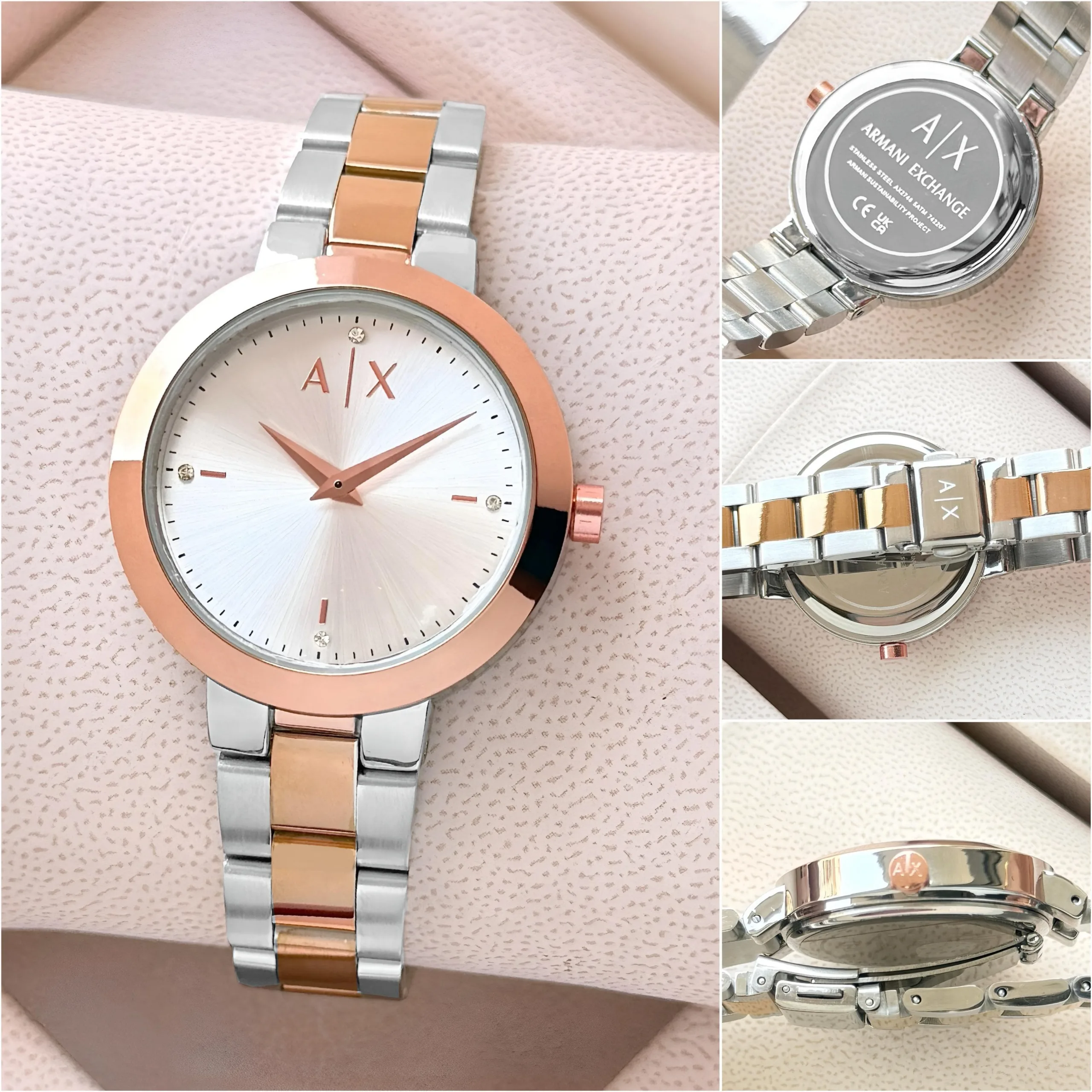 first copy watches Armani Exchange AX5172 White Sunray Dial Premium Watch Store Armani Exchange AX5172 White Sunray Dial