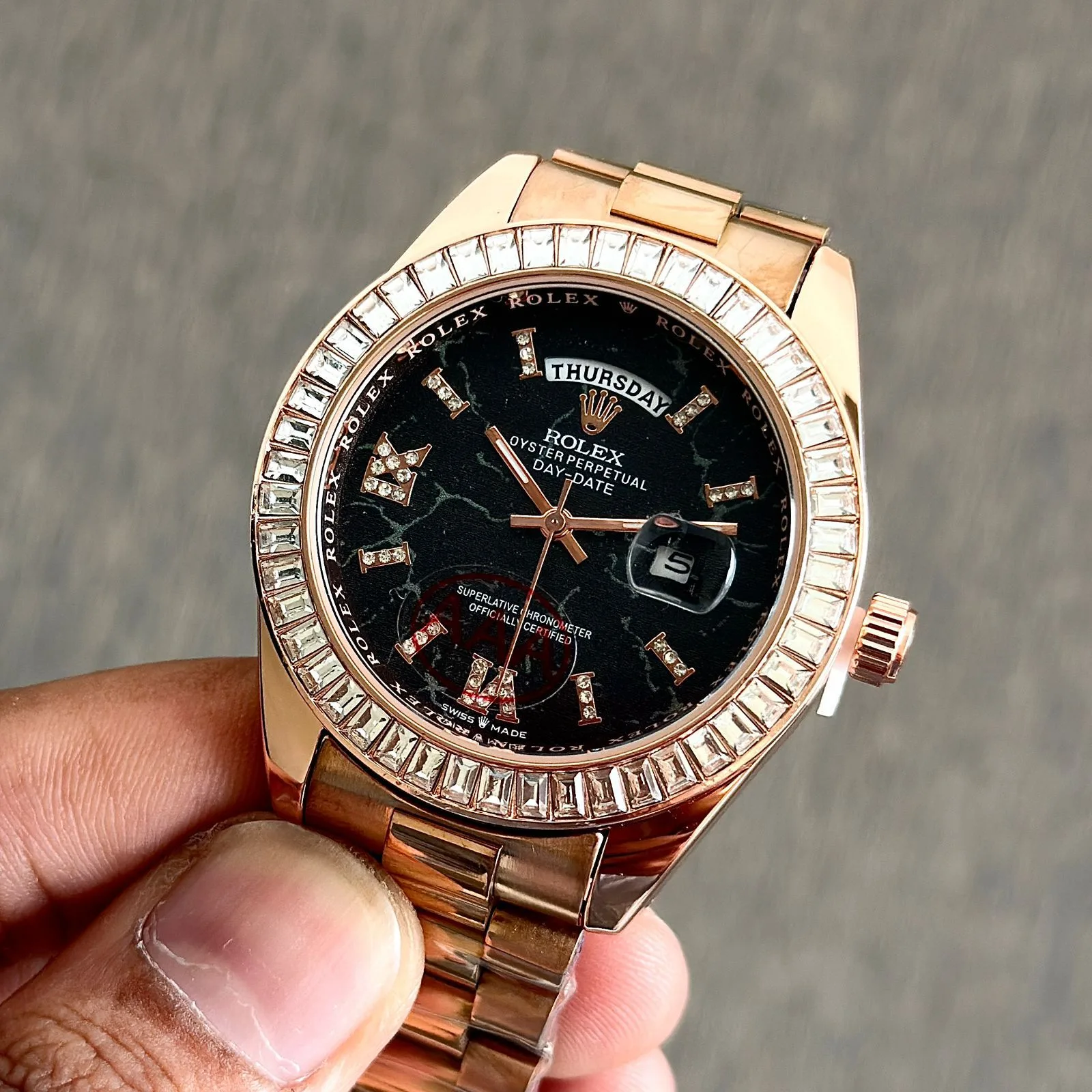 first copy watches Rolex Day-Date 128395TBR-0010 Eisenkiesel Premium Watch Store Rolex Day-Date 128395TBR-0010 Eisenkiesela