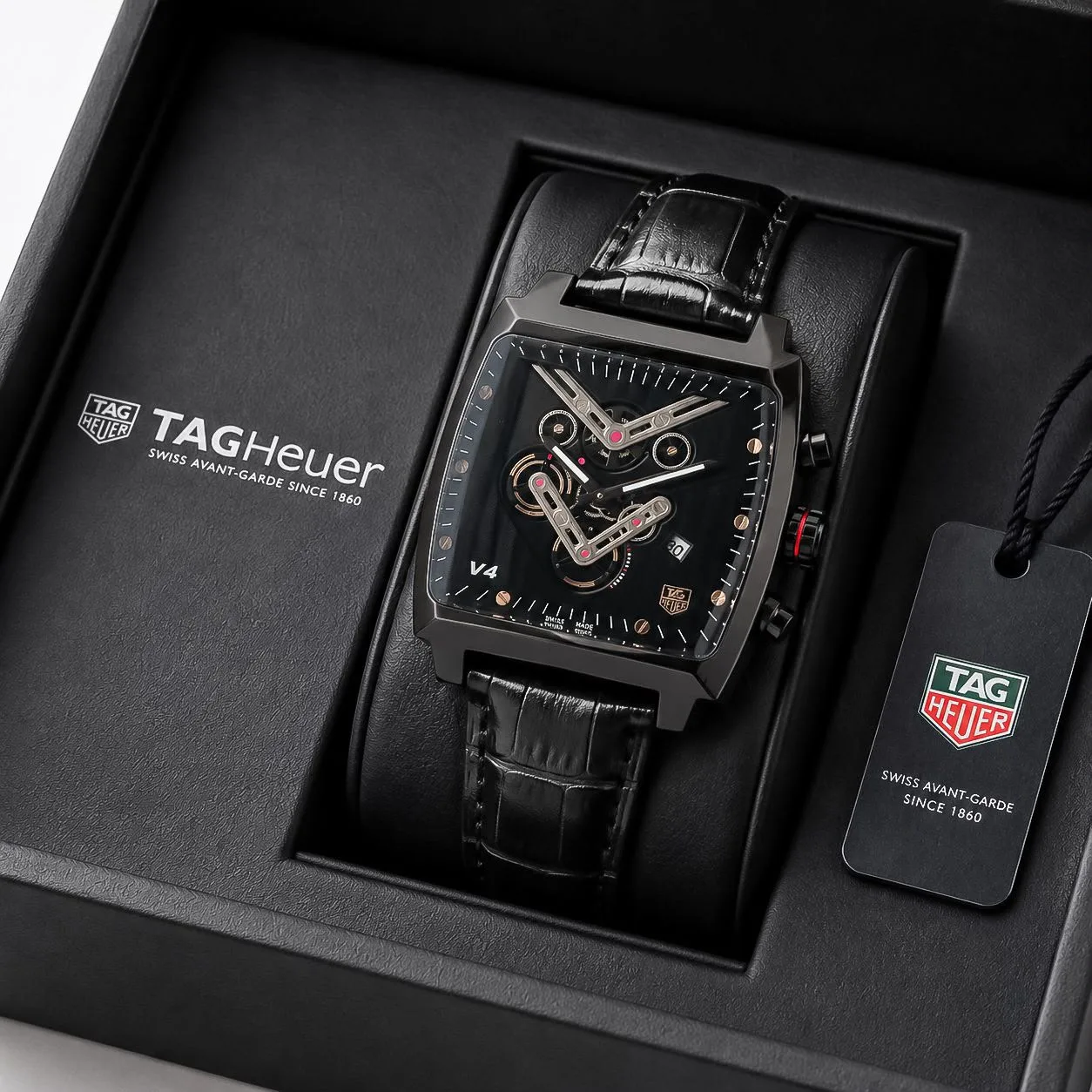 first copy watches TAG Heuer V4 Black Chronograph Premium Watch Store men TAG Heuer V4 Black Chronograph