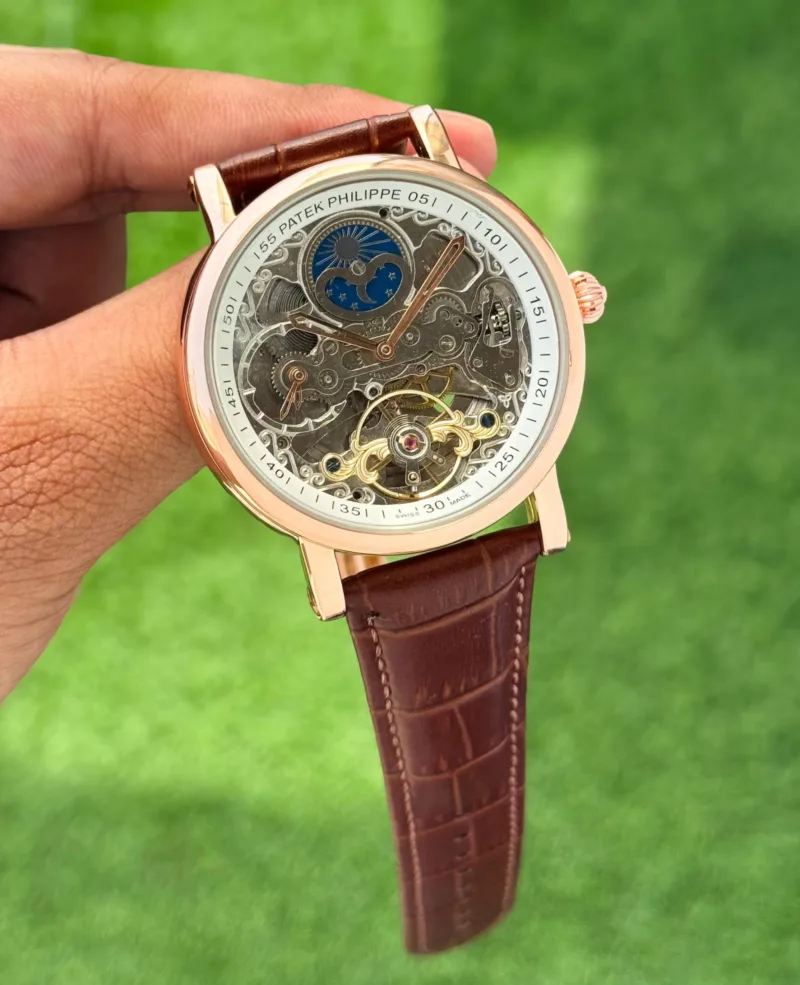Patek Philippe Automatic Open Back Luxury Watch for Men