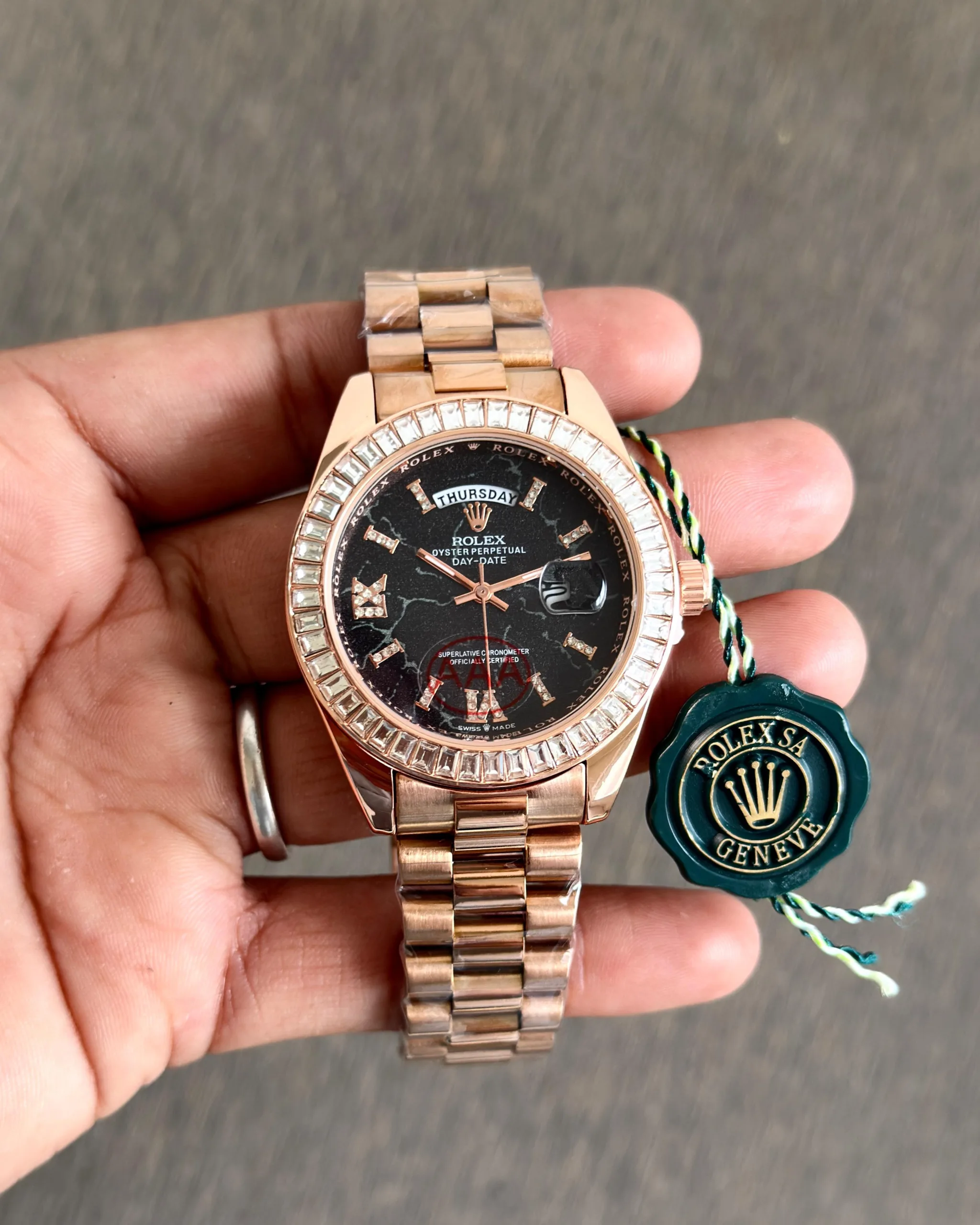 first copy watches Rolex Day-Date 128395TBR-0010 Eisenkiesel Premium Watch Store Rolex Day-Date 128395TBR-0010 Eisenkiesela