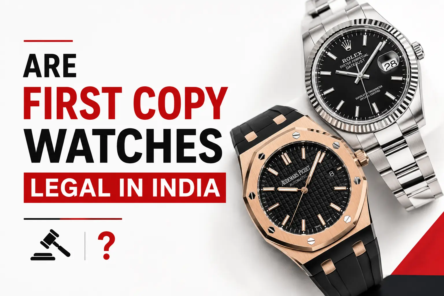 Are First Copy Watches Legal in India