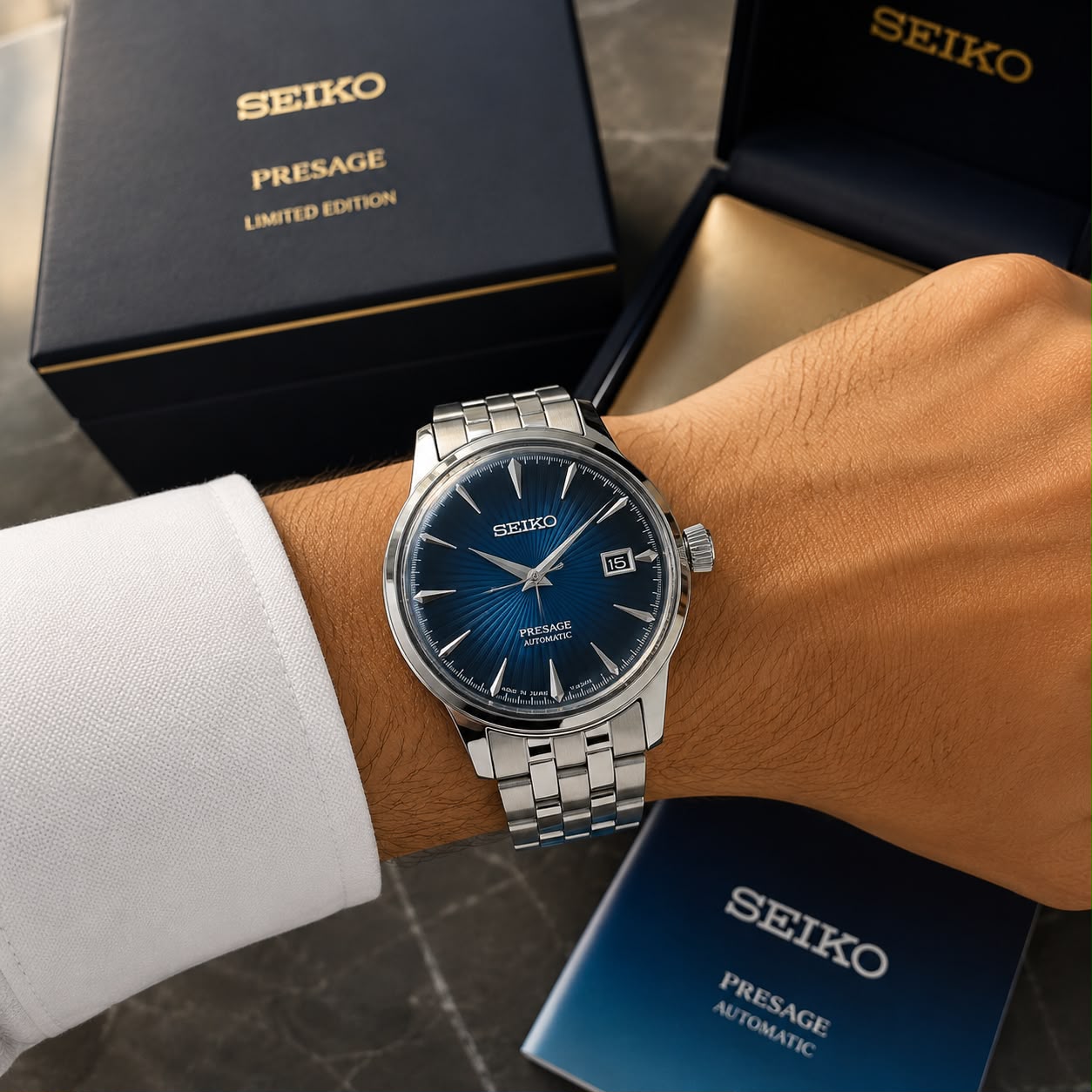 Seiko Presage SRPE15J1 Blue Automatic