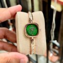 women Swarovski Green Dial & Rose Gold Luxury