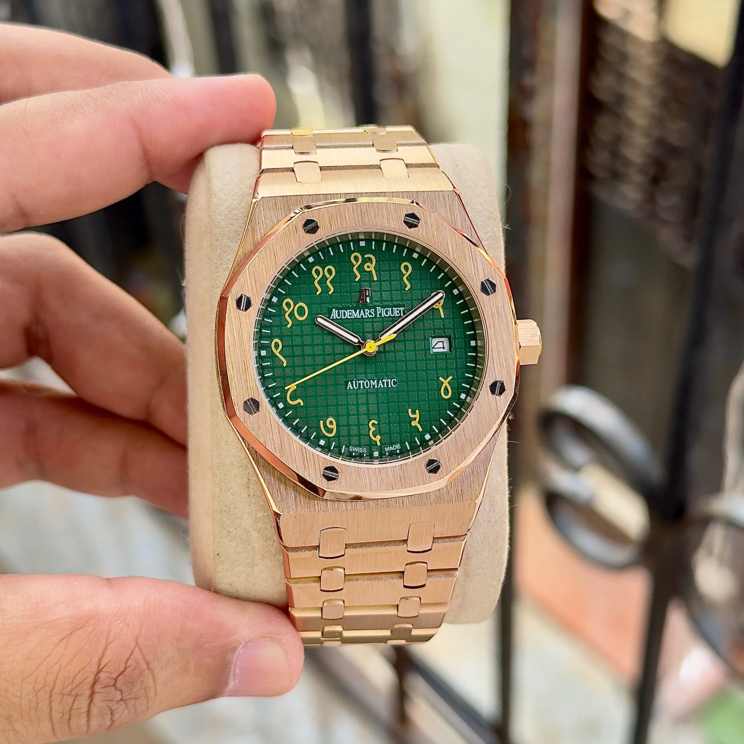 Audemars Piguet Royal Oak 15490OR Green Sanskrit Dial