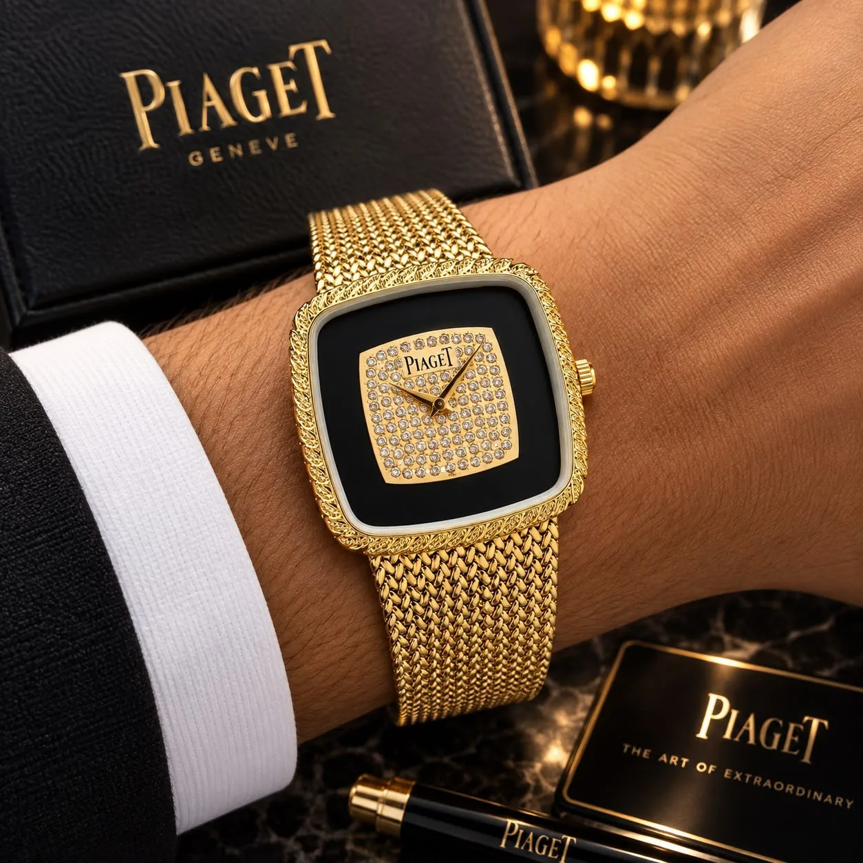 Piaget Black & Gold Crystal Style - Image 2