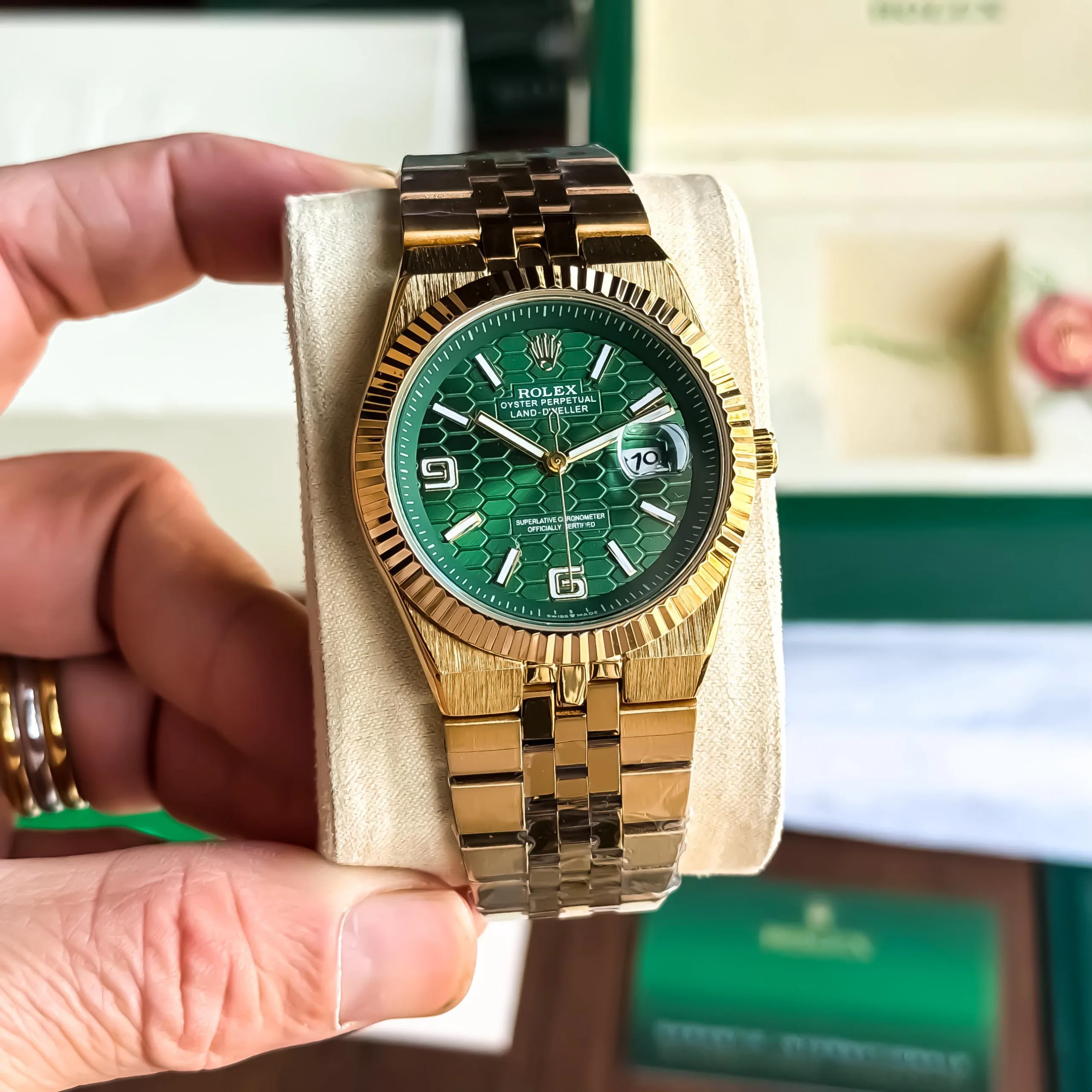 Rolex Land-Dweller Green Dial