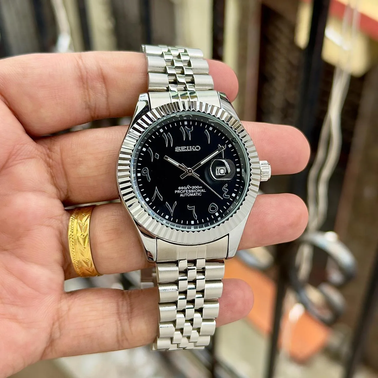Seiko Datejust 41mm Black Arabic Dial