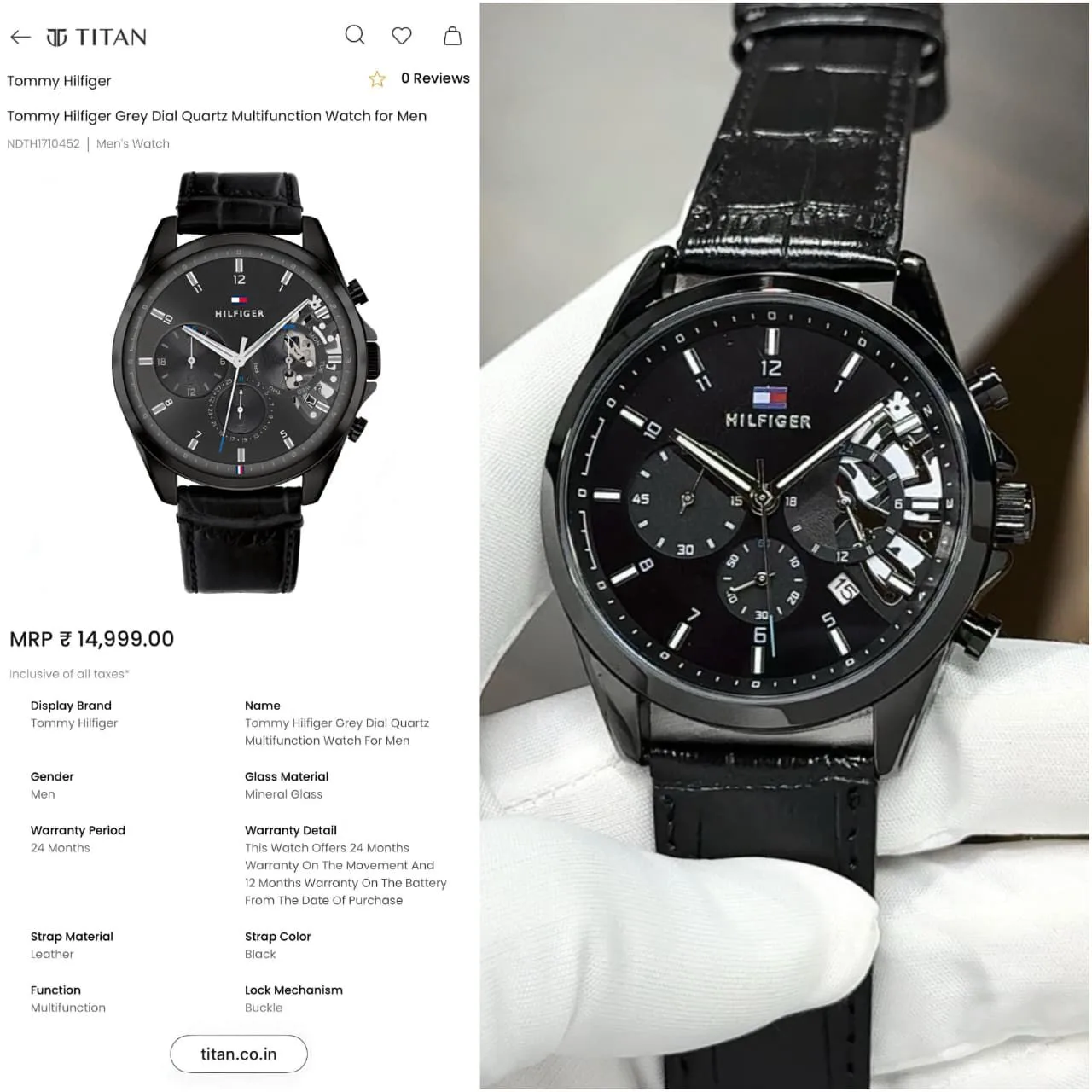 Tommy Hilfiger Z-Black Baker Series men