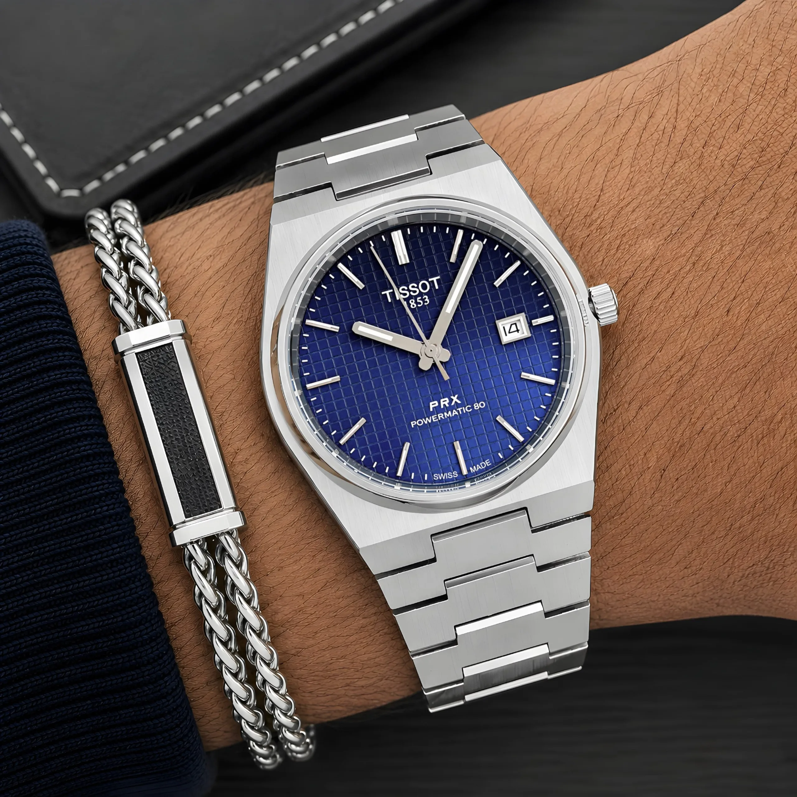 men Tissot PRX Powermatic 80 Blue