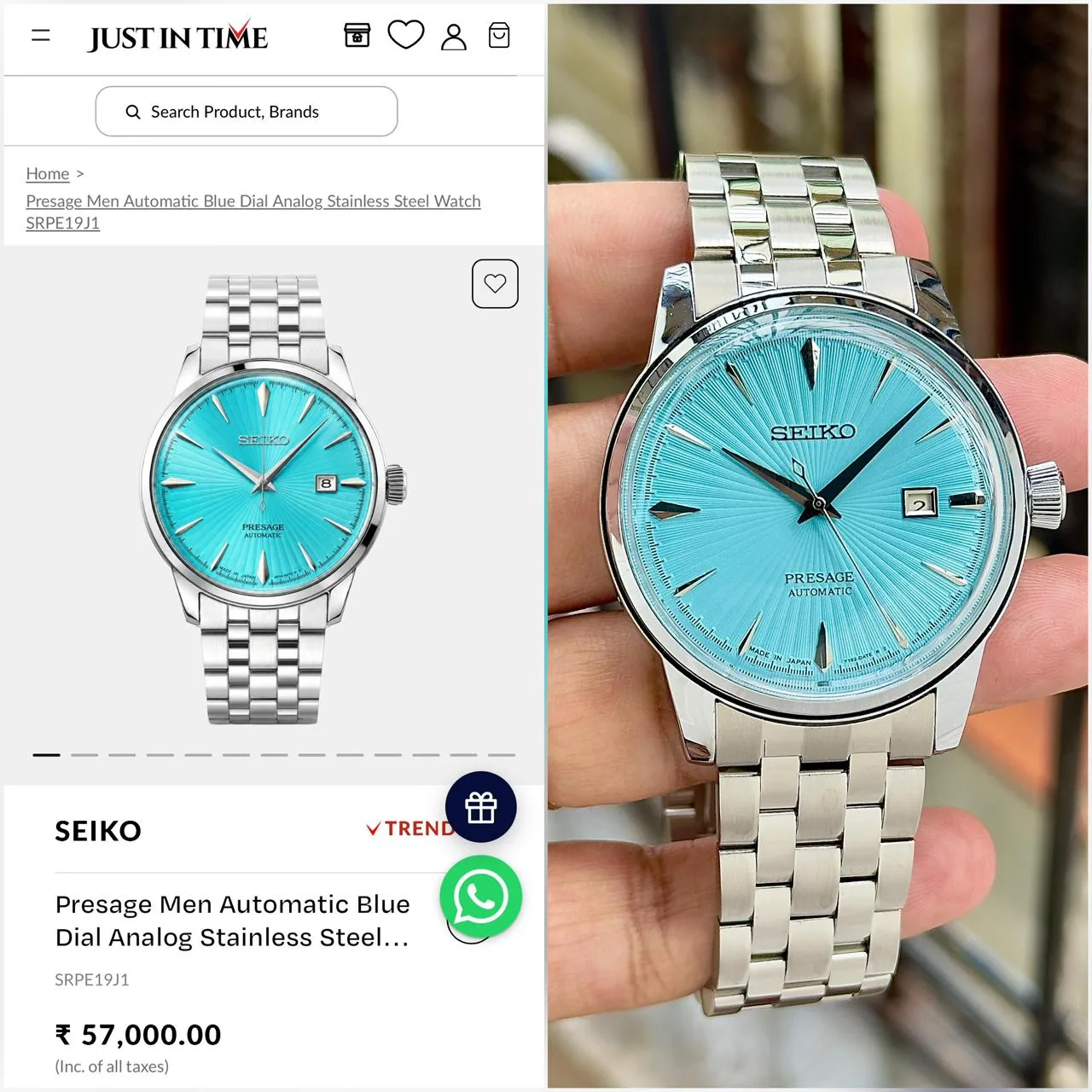 Seiko Presage SRPE19J1 Automatic
