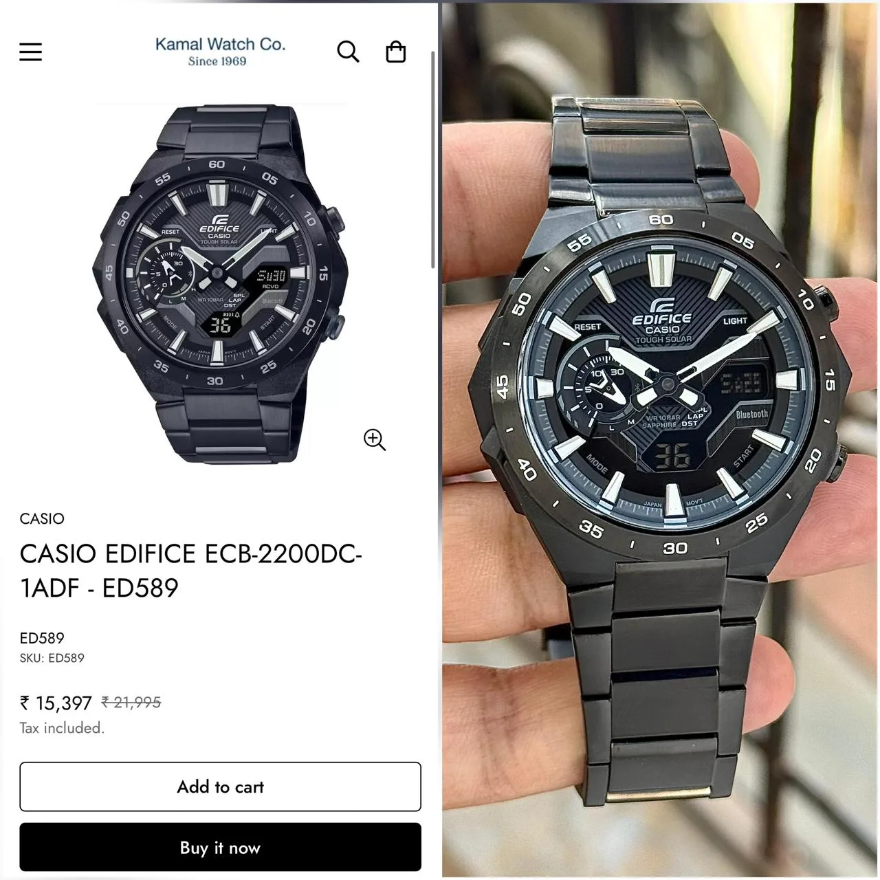 Casio Edifice ECB-2200DC Series