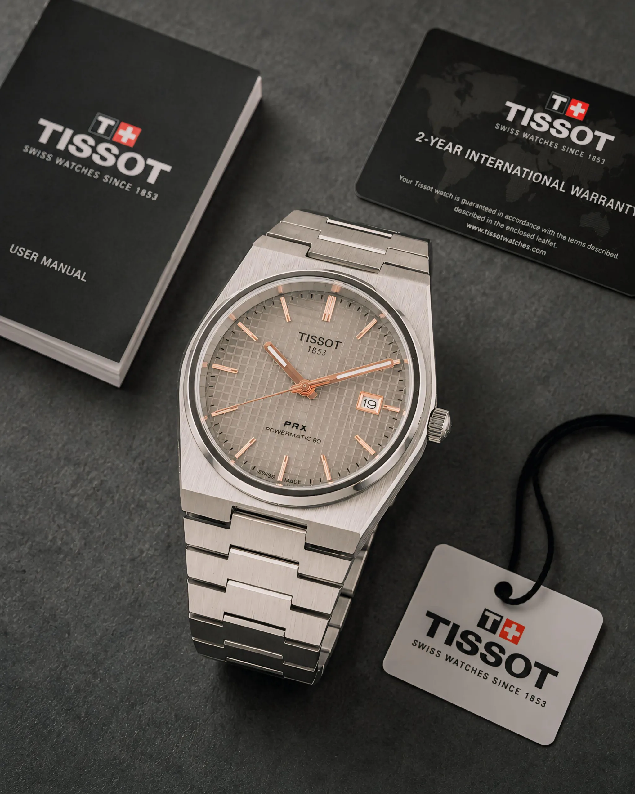Tissot PRX 40mm Grey Dial men