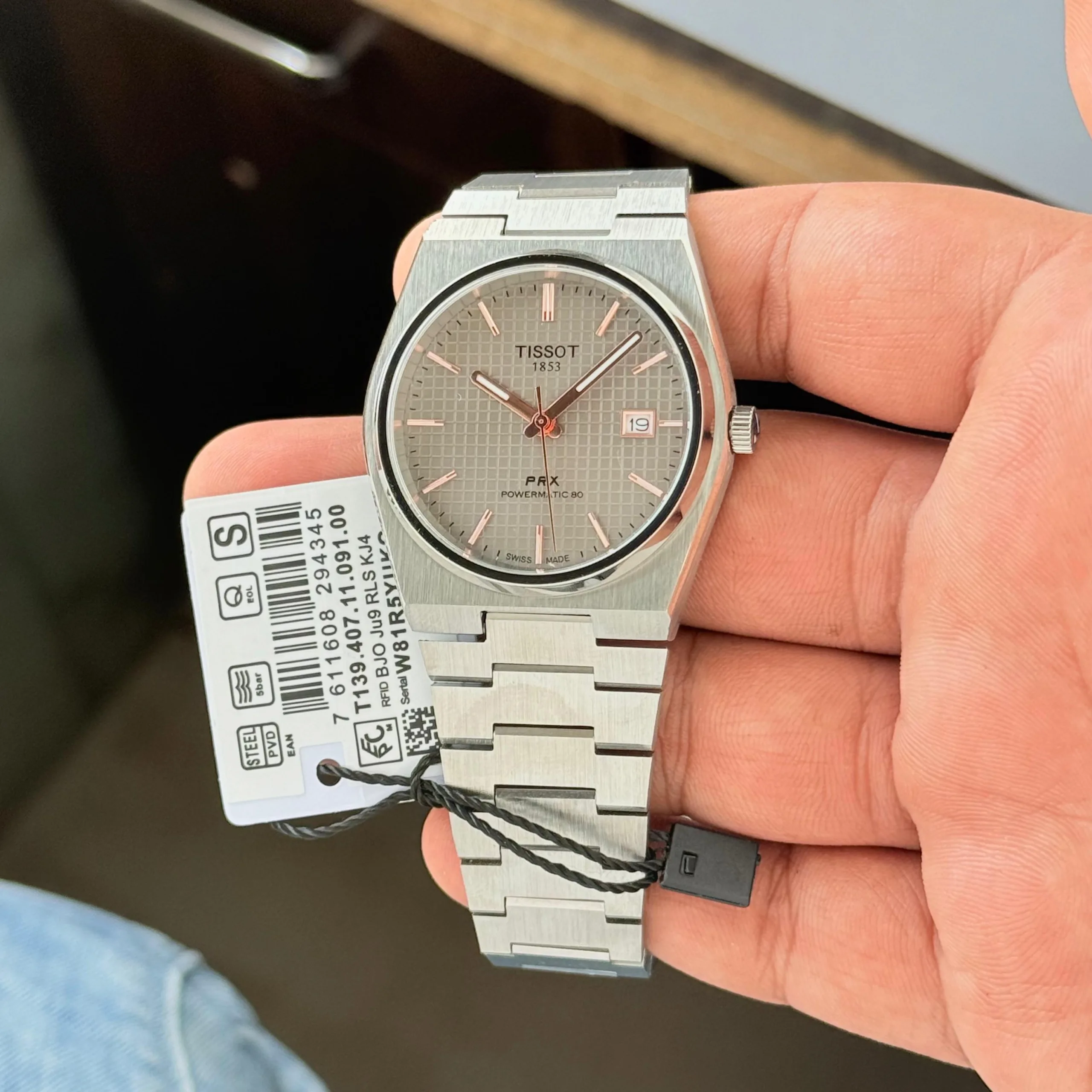 Tissot PRX 40mm Grey Dial men