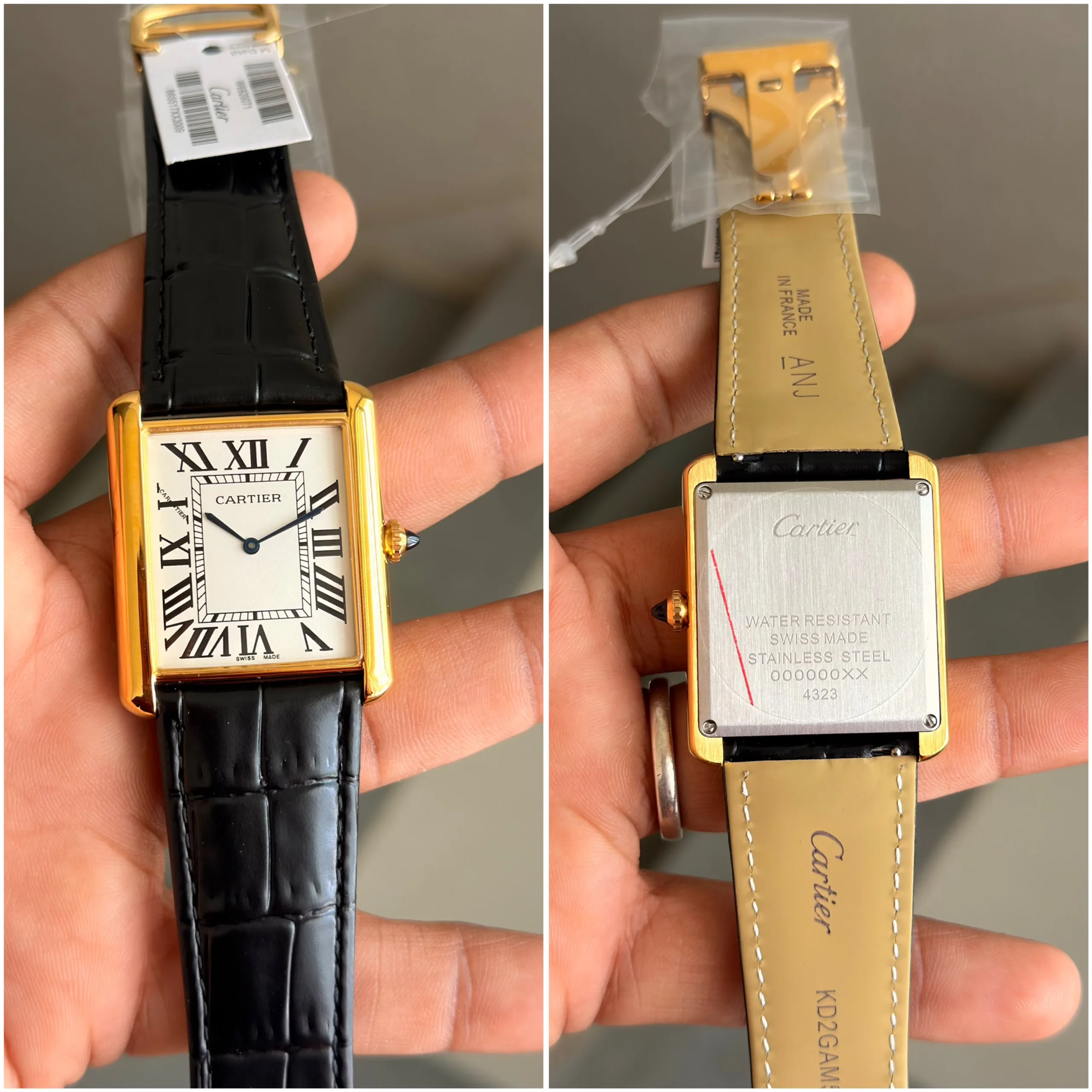 golden Cartier Tank Must de Cartier WSTA0136