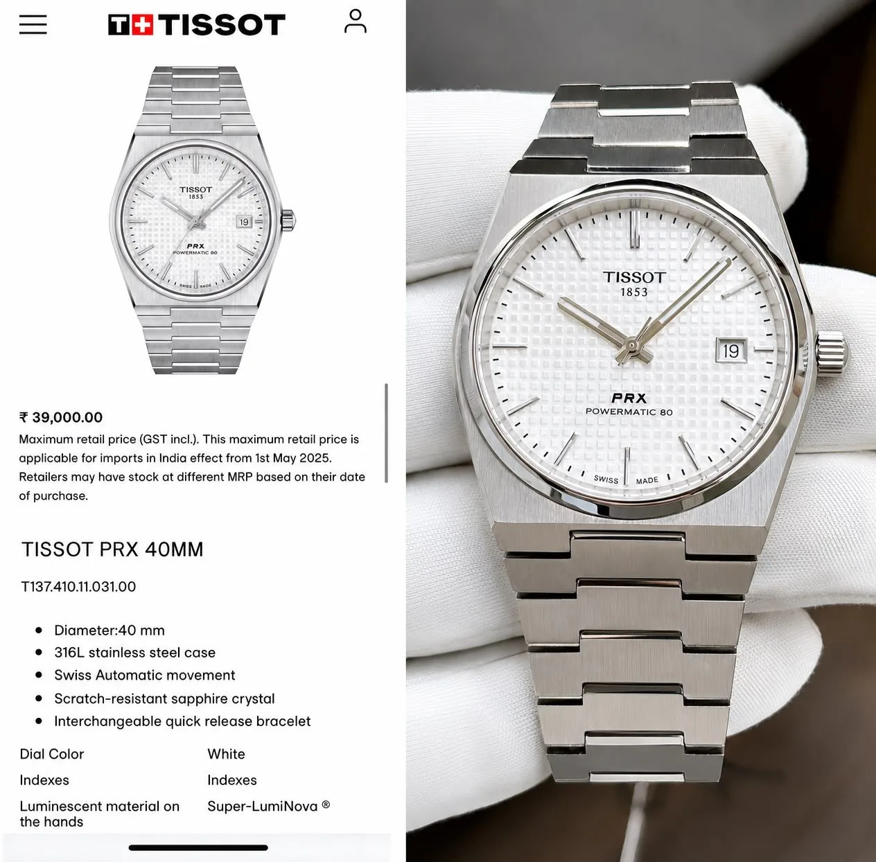 men best tissot watch automatic
