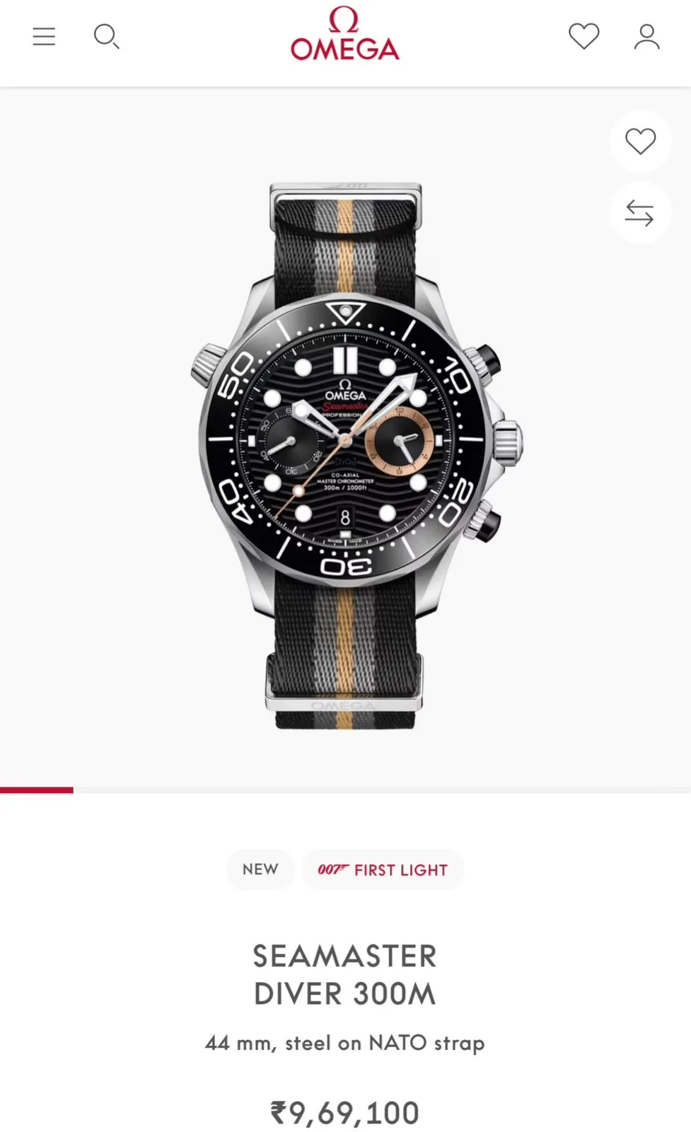 Omega Seamaster 007 First Light 44mm