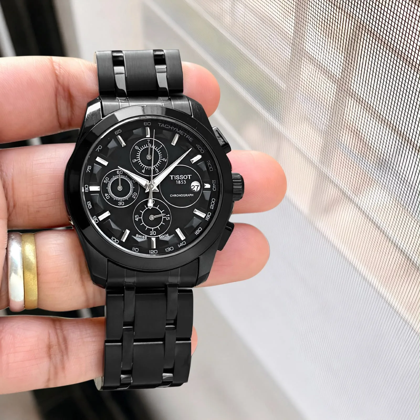 Tissot Black Couturier Chronograph