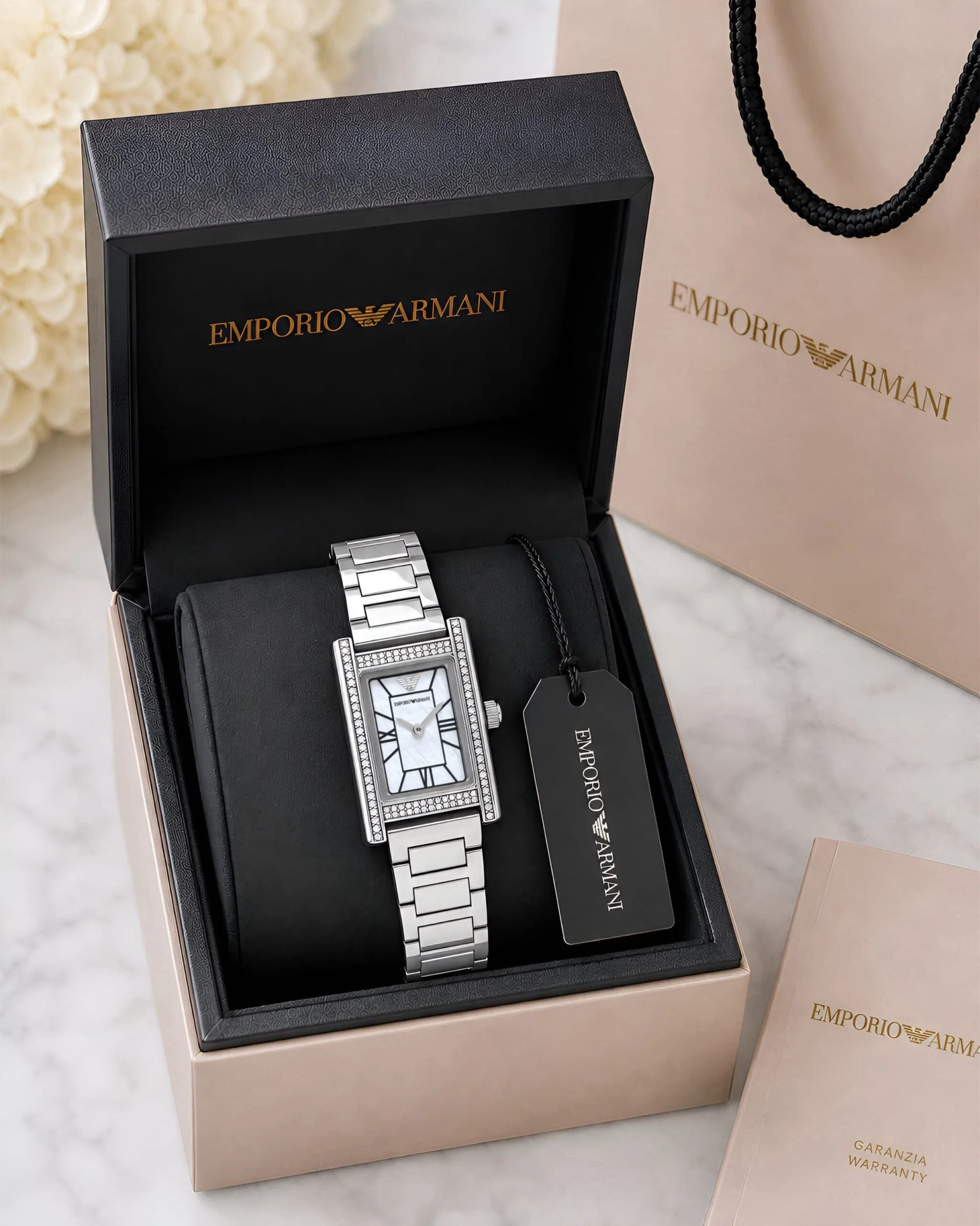 Emporio Armani Genni White Mother of Pearl