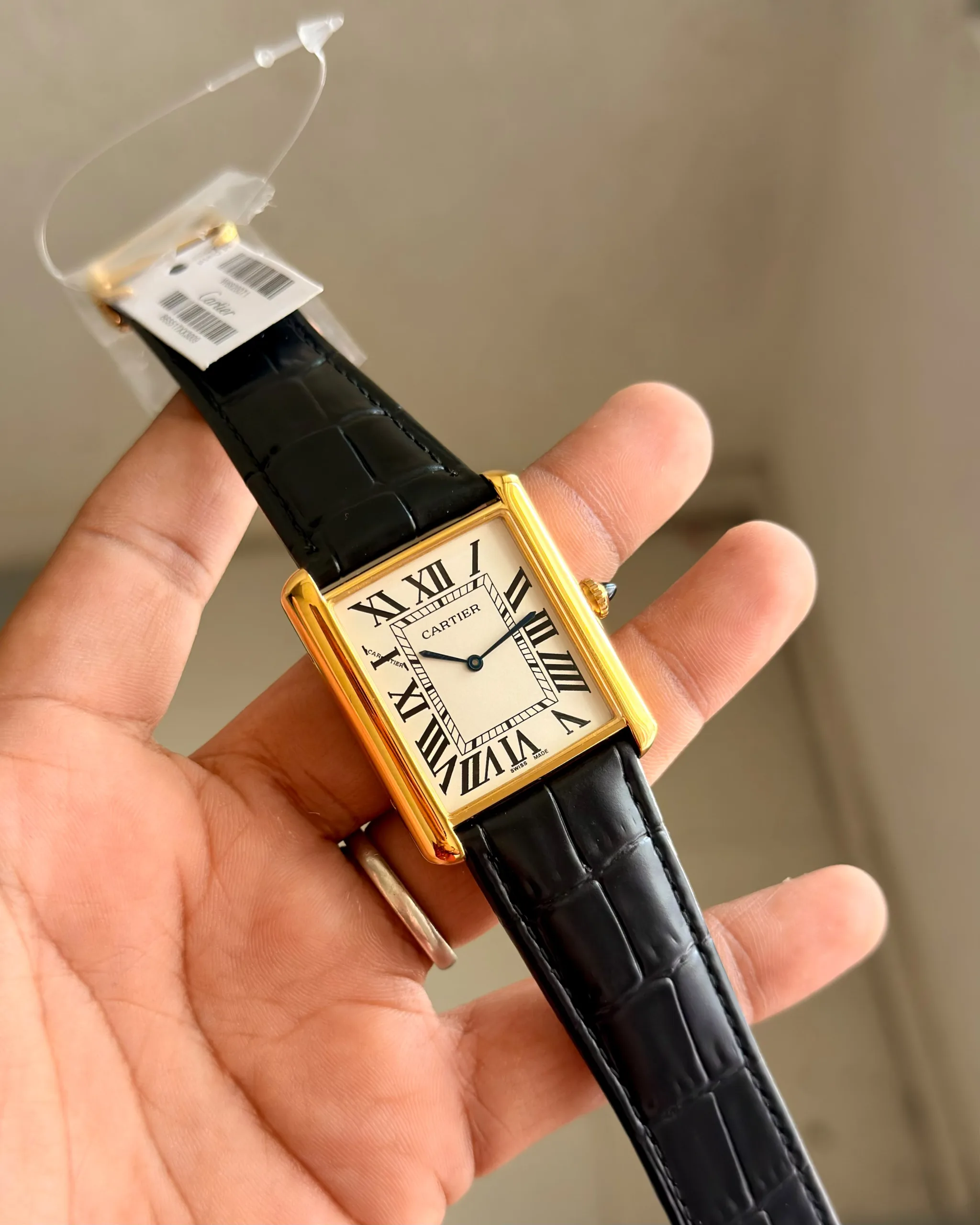 golden Cartier Tank Must de Cartier WSTA0136
