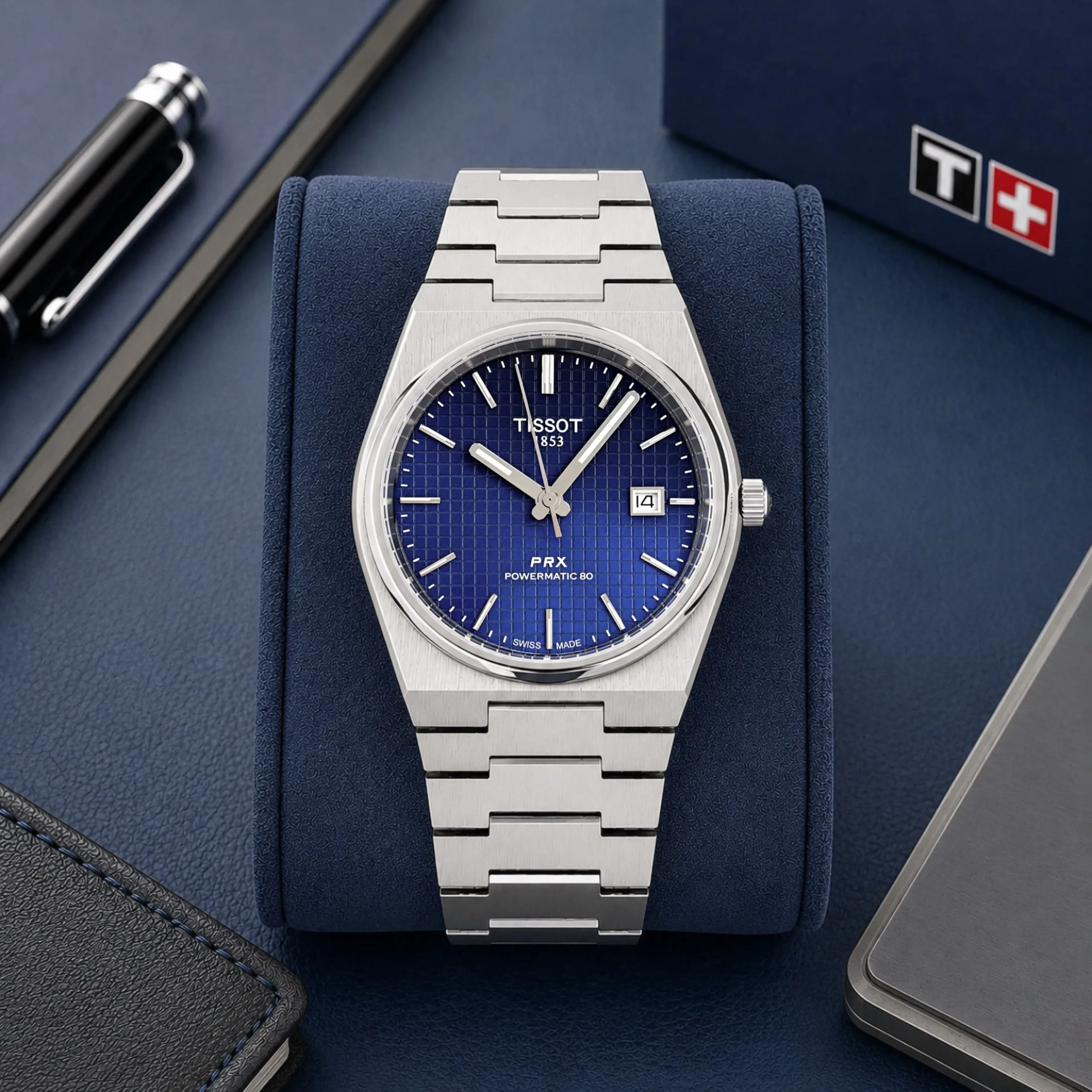 men Tissot PRX Powermatic 80 Blue