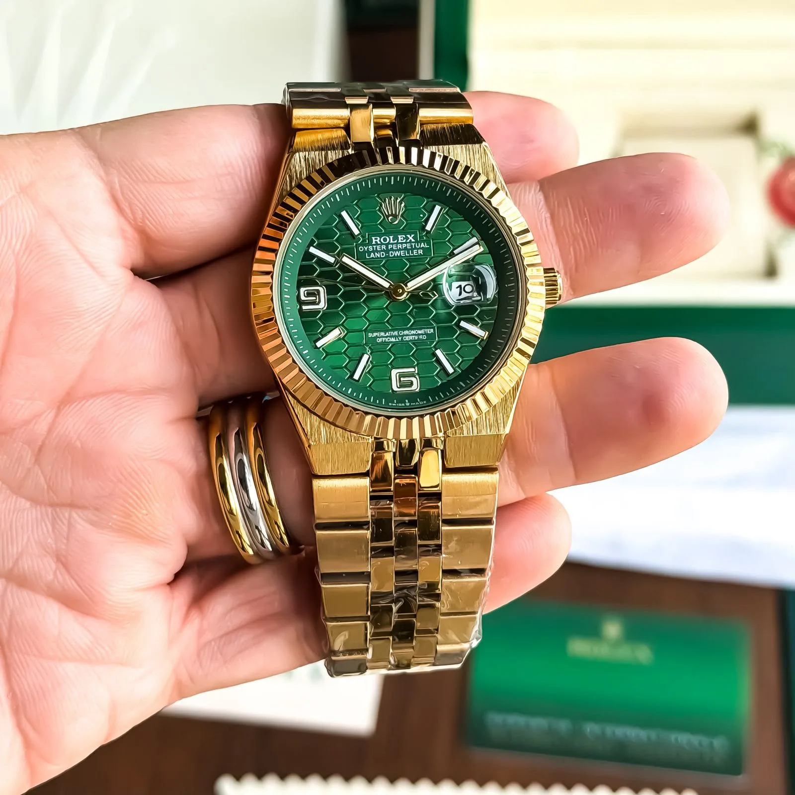 Rolex Land-Dweller Green Dial
