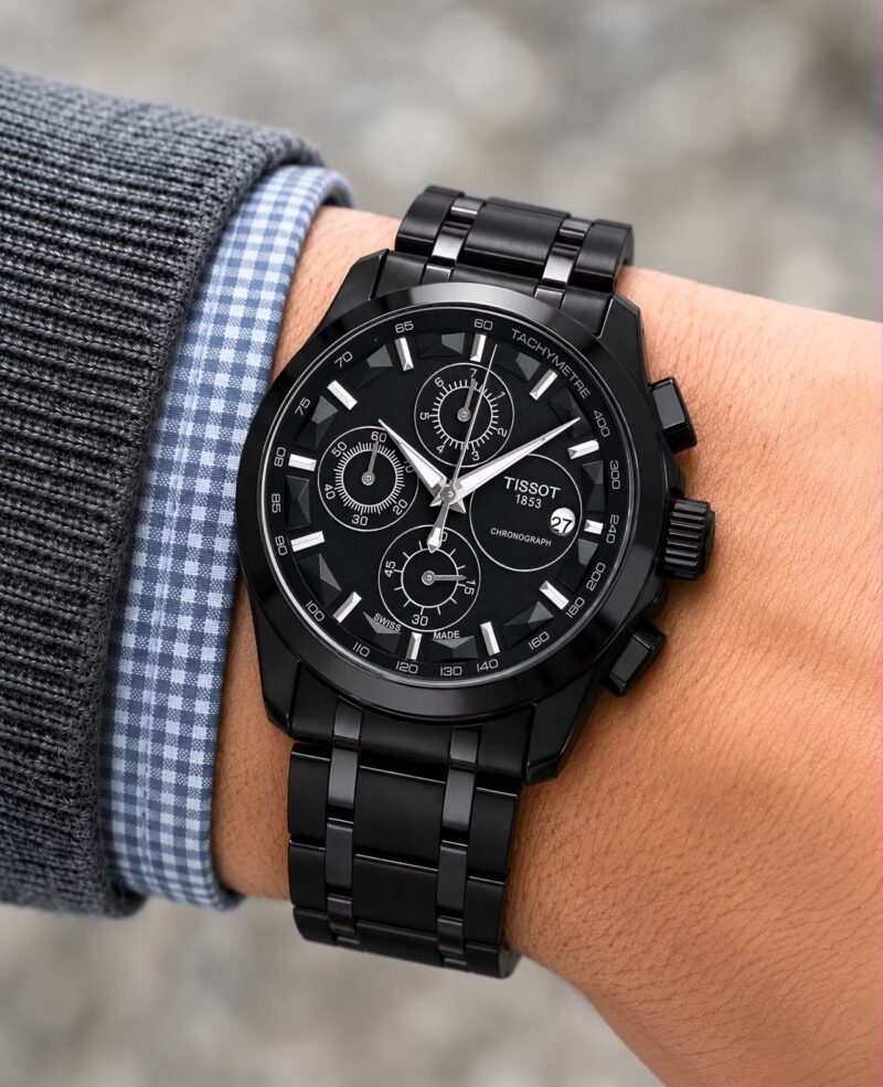 Tissot Black Couturier Chronograph