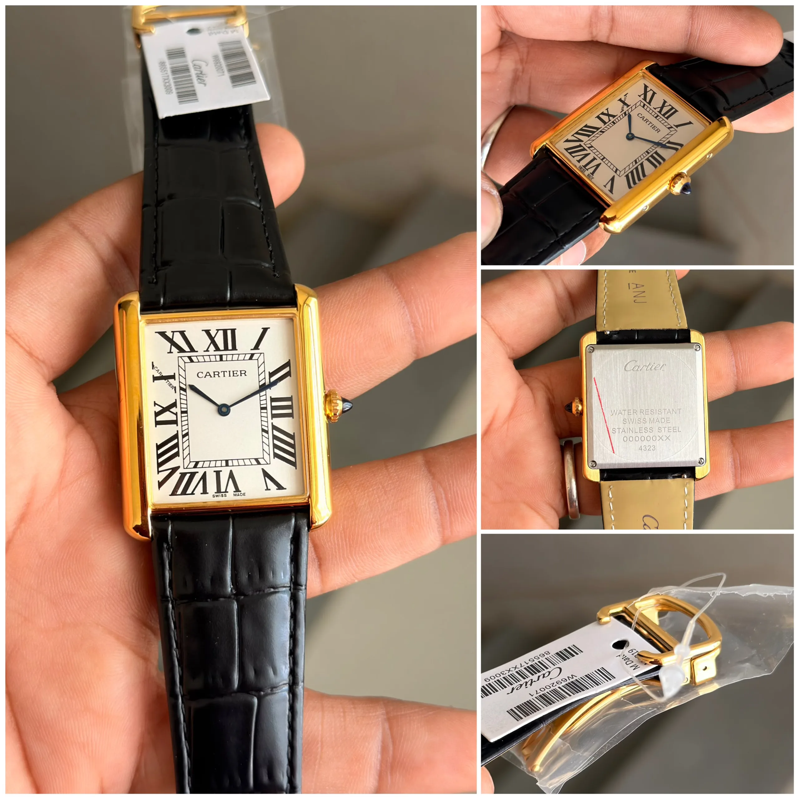 golden Cartier Tank Must de Cartier WSTA0136