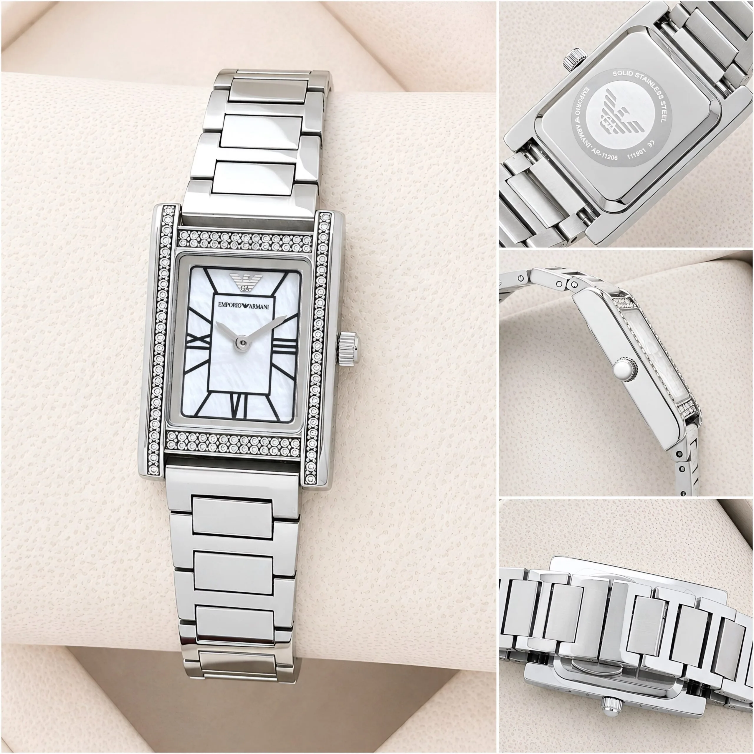 Emporio Armani Genni White Mother of Pearl - Image 5