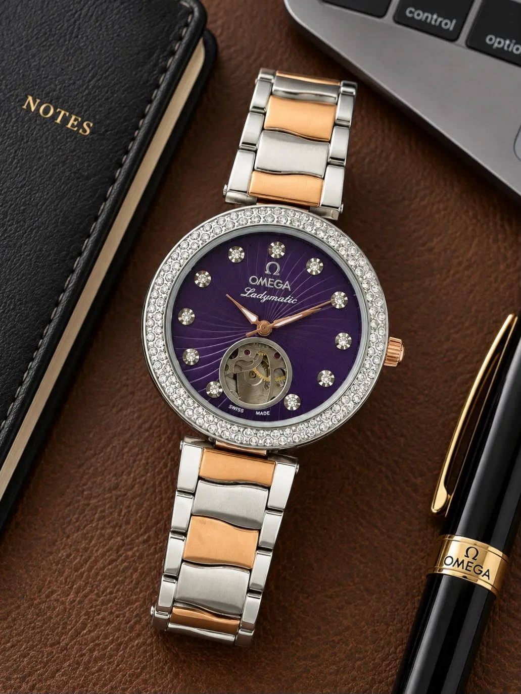 Omega Ladymatic Purple Dial - Image 4