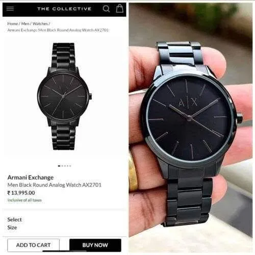 Armani Exchange Black Quartz - Image 3