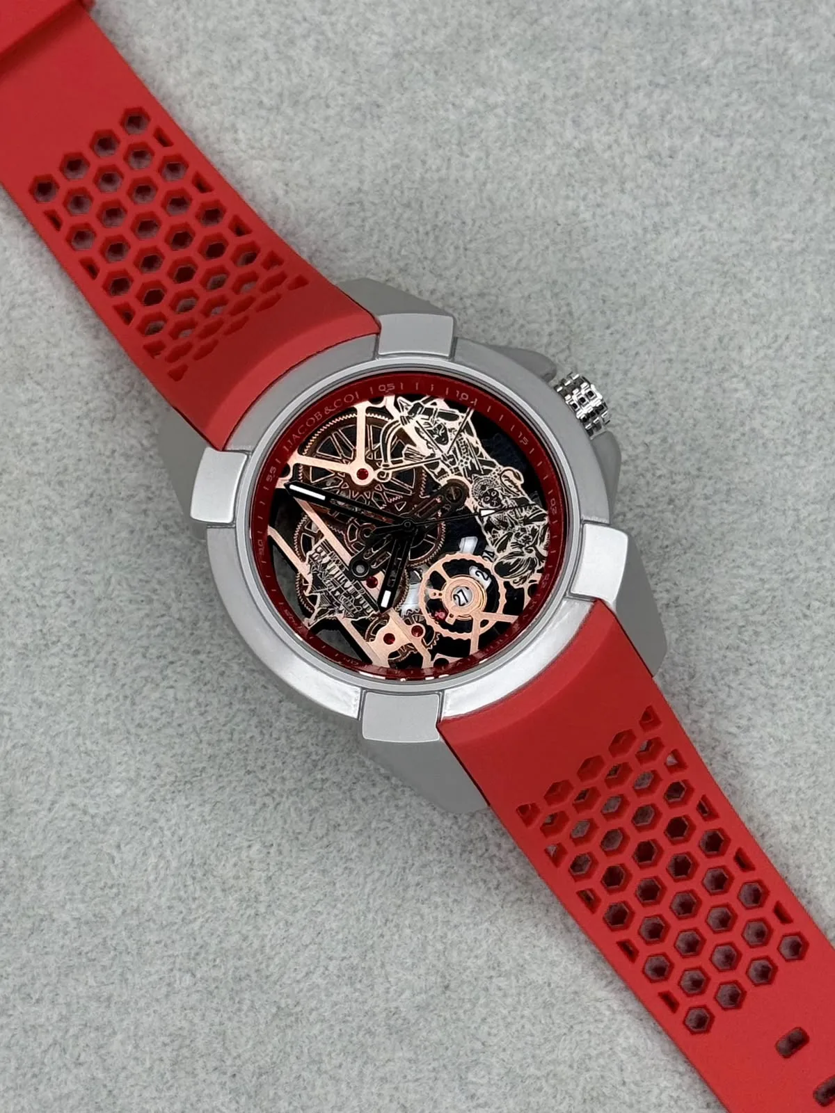 Jacob & Co. Skeleton Dial Red - Image 3