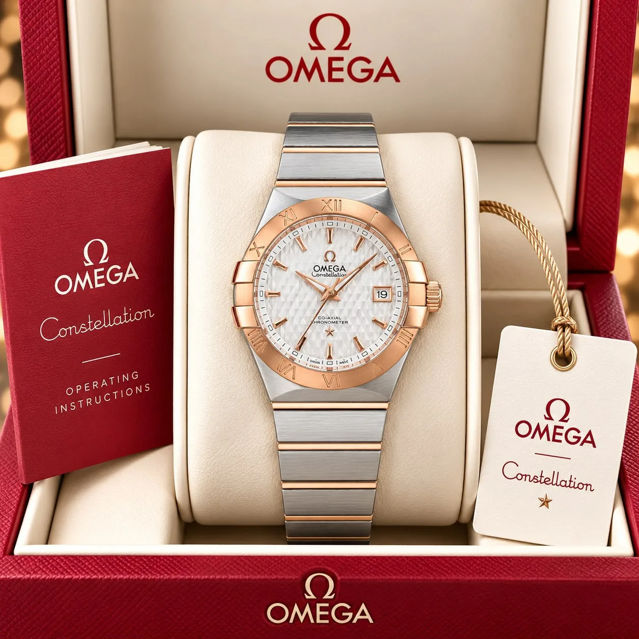 Omega Constellation White Textured Dial - Image 2