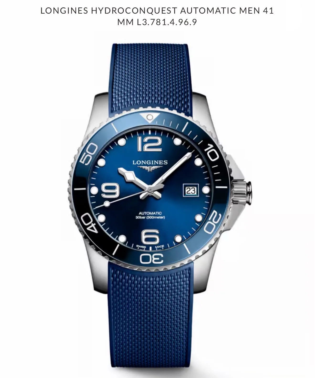 Longines Blue Sunray Dial Automatic - Image 2